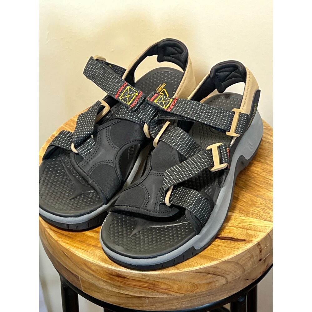 Ozark Trail Sport Sandals Mens‎ Size 7 Black Adjustable Strap Outdoor Comfort